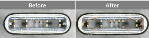 数字显微镜清楚拍摄连接器端子磨损