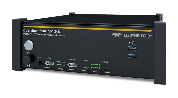 Teledyne LeCory Quantumdata M42de Protocol Analyzer: 支持DP2.1 UHBR20测试及除错分析。图片出处：Teledyne LeCroy